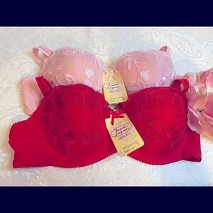 🛍Beaute express sexy lace bra set of 2- Sizes 34C